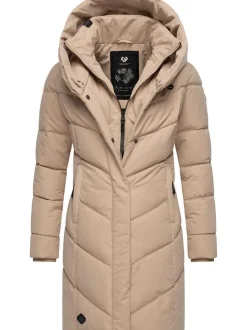 Ragwear Damen Steppmantel - Natalka in taupe
