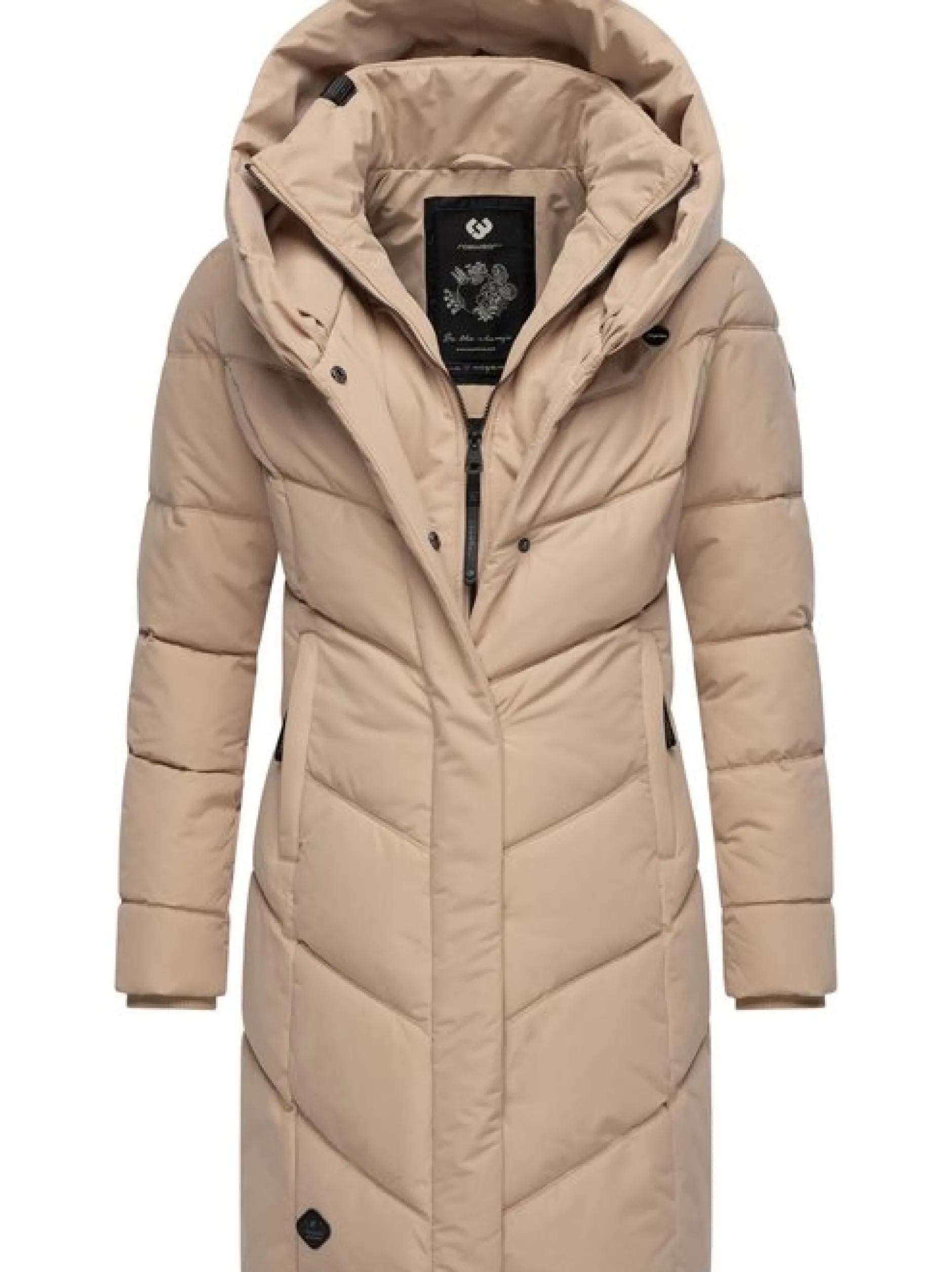 Ragwear Damen Steppmantel - Natalka in taupe
