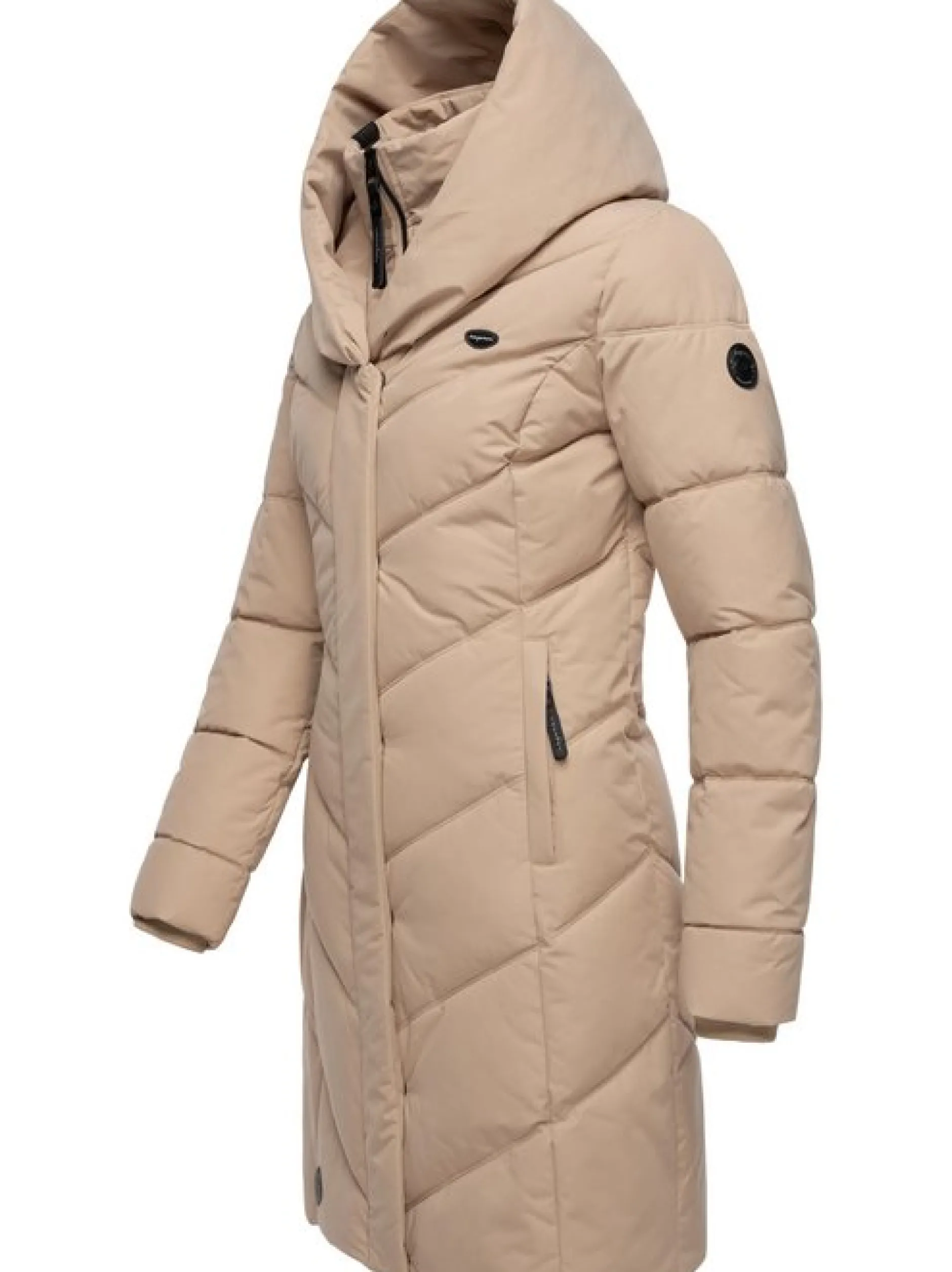 Ragwear Damen Steppmantel - Natalka in taupe