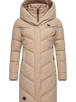 Ragwear Damen Steppmantel - Natalka in taupe