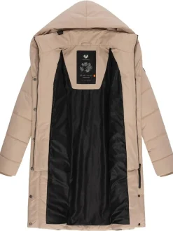 Ragwear Damen Steppmantel - Natalka in taupe