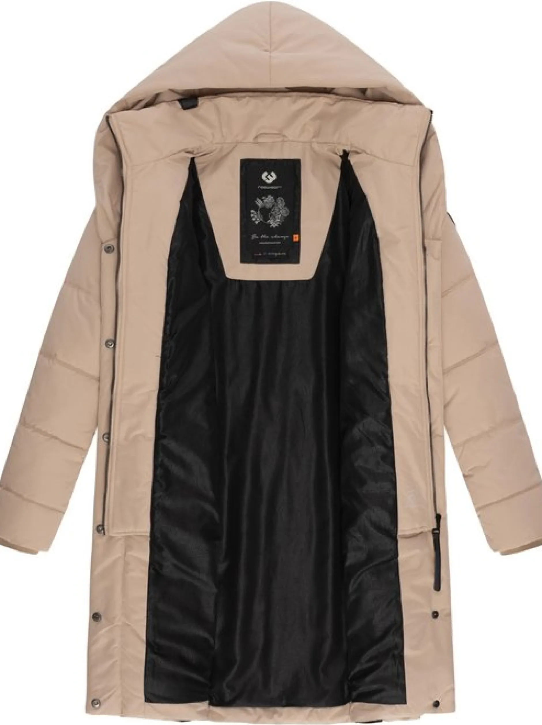 Ragwear Damen Steppmantel - Natalka in taupe