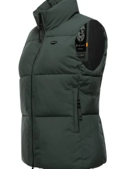 Ragwear Damen Steppweste - Ailish in grün