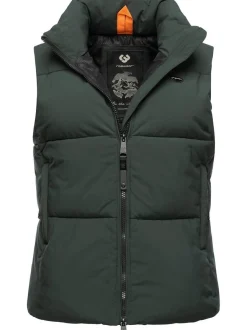 Ragwear Damen Steppweste - Ailish in grün