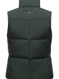 Ragwear Damen Steppweste - Ailish in grün