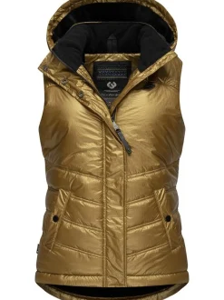 Ragwear Damen Steppweste - Hesty Bling in gold