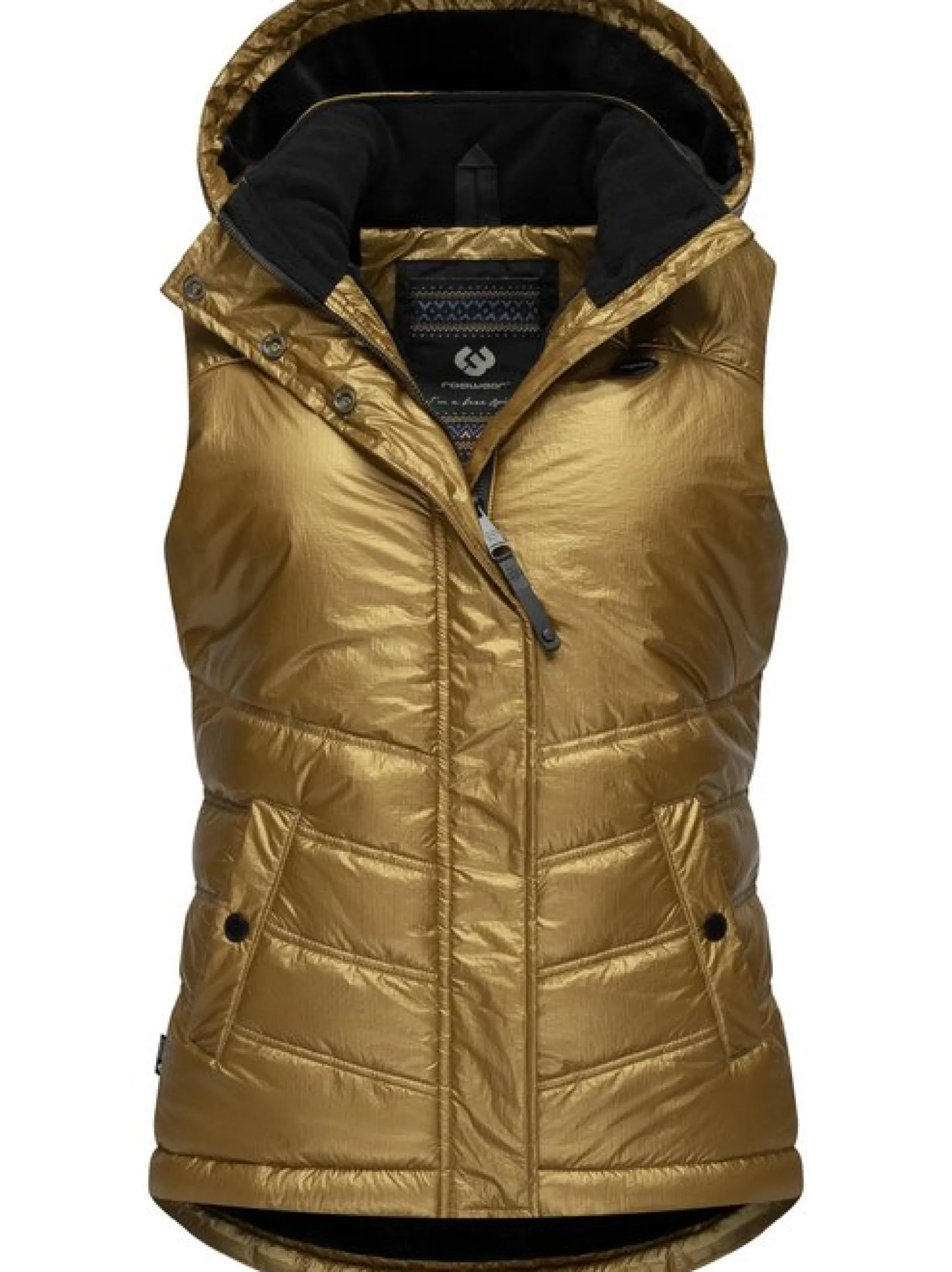 Ragwear Damen Steppweste - Hesty Bling in gold
