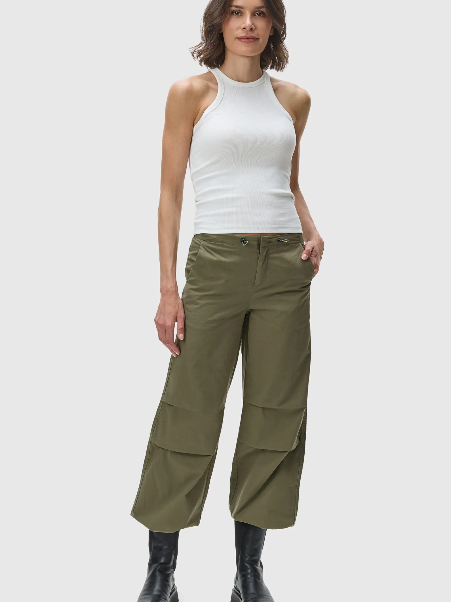 Ragwear Damen Stoffhose - Paragata in oliv