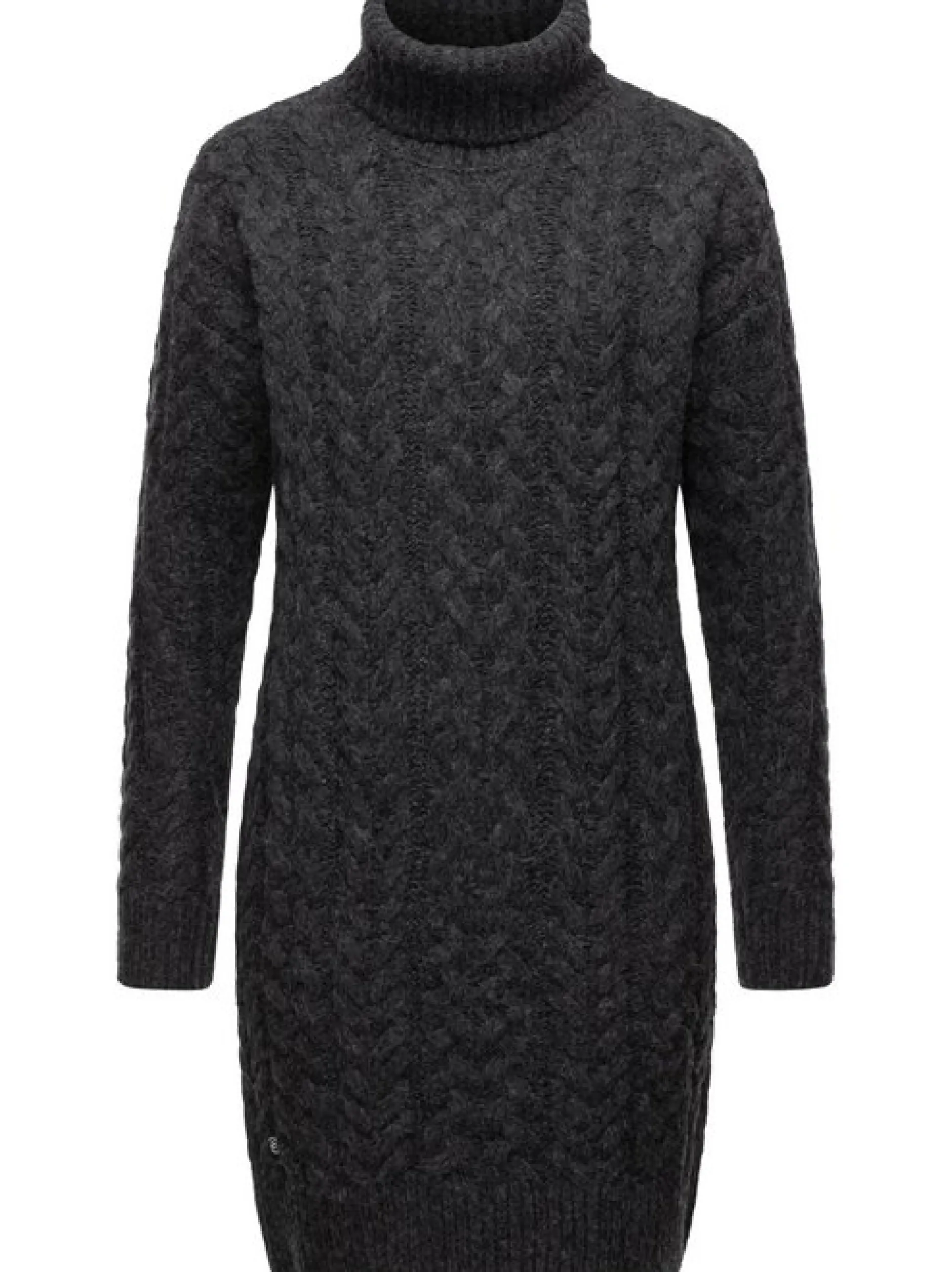 Ragwear Damen Strickkleid - Janna in grau - Länge: kurz