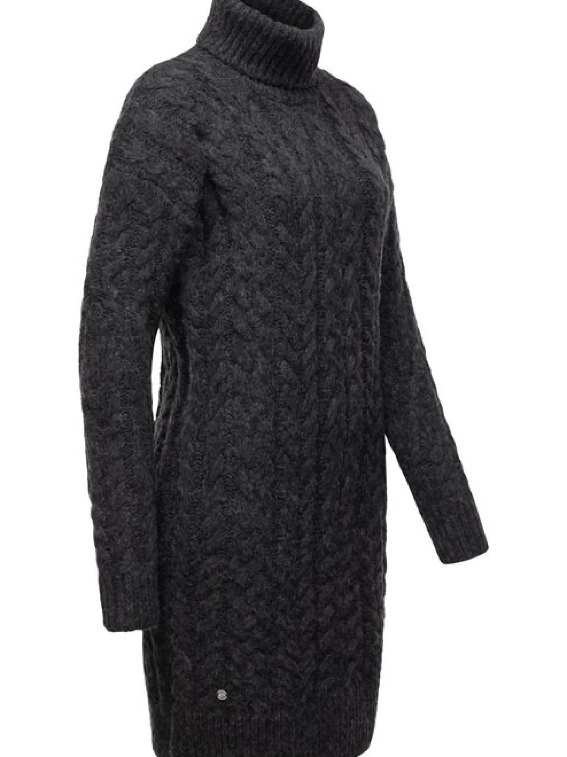 Ragwear Damen Strickkleid - Janna in grau - Länge: kurz
