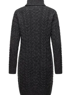 Ragwear Damen Strickkleid - Janna in grau - Länge: kurz