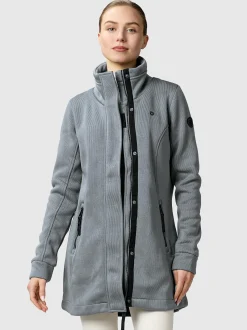 Ragwear Damen Sweatjacke - Letrice Bonded in grau