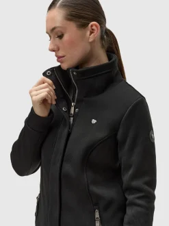 Ragwear Damen Sweatjacke - Letrice Bonded in schwarz