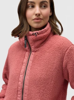 Ragwear Damen Sweatjacke - Nordicka in pink