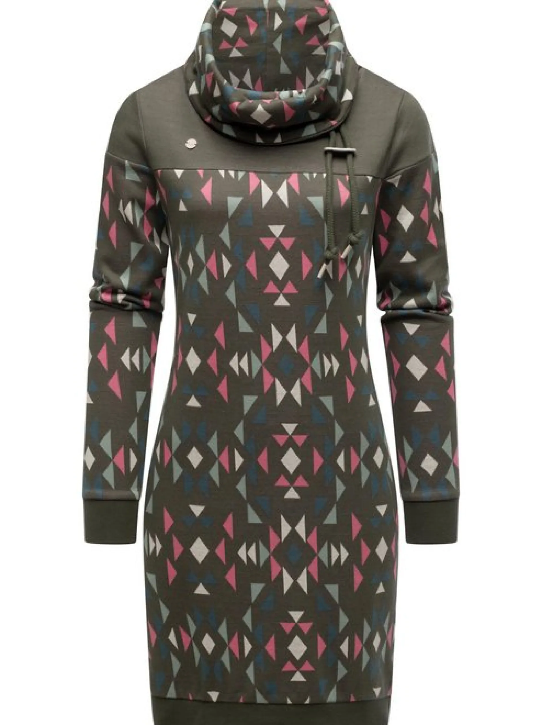 Ragwear Damen Sweatkleid - Chlloe Aztec YOUMODO in oliv