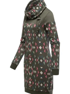 Ragwear Damen Sweatkleid - Chlloe Aztec YOUMODO in oliv
