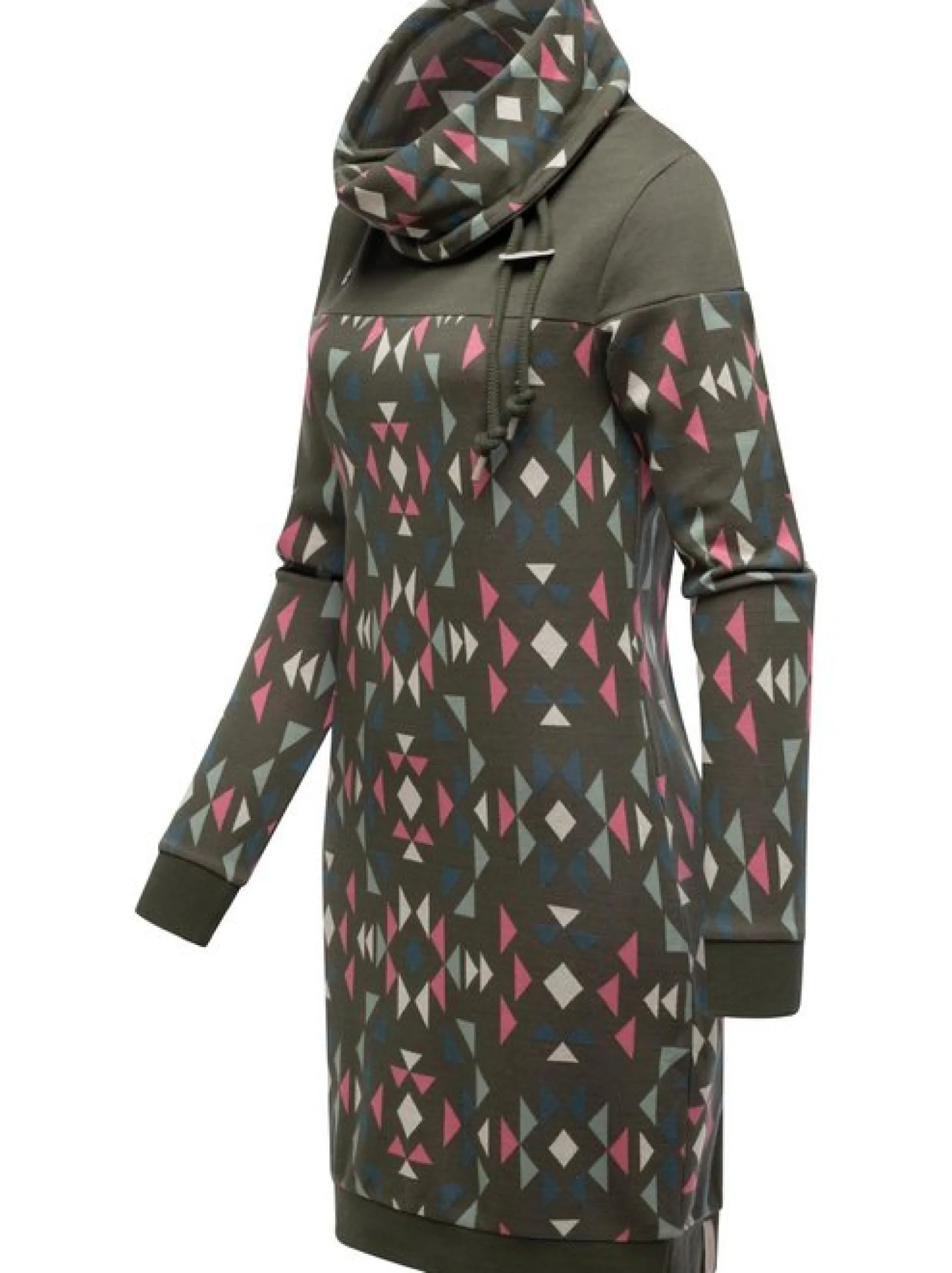 Ragwear Damen Sweatkleid - Chlloe Aztec YOUMODO in oliv