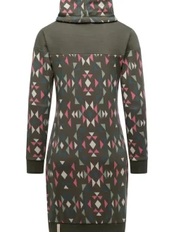 Ragwear Damen Sweatkleid - Chlloe Aztec YOUMODO in oliv