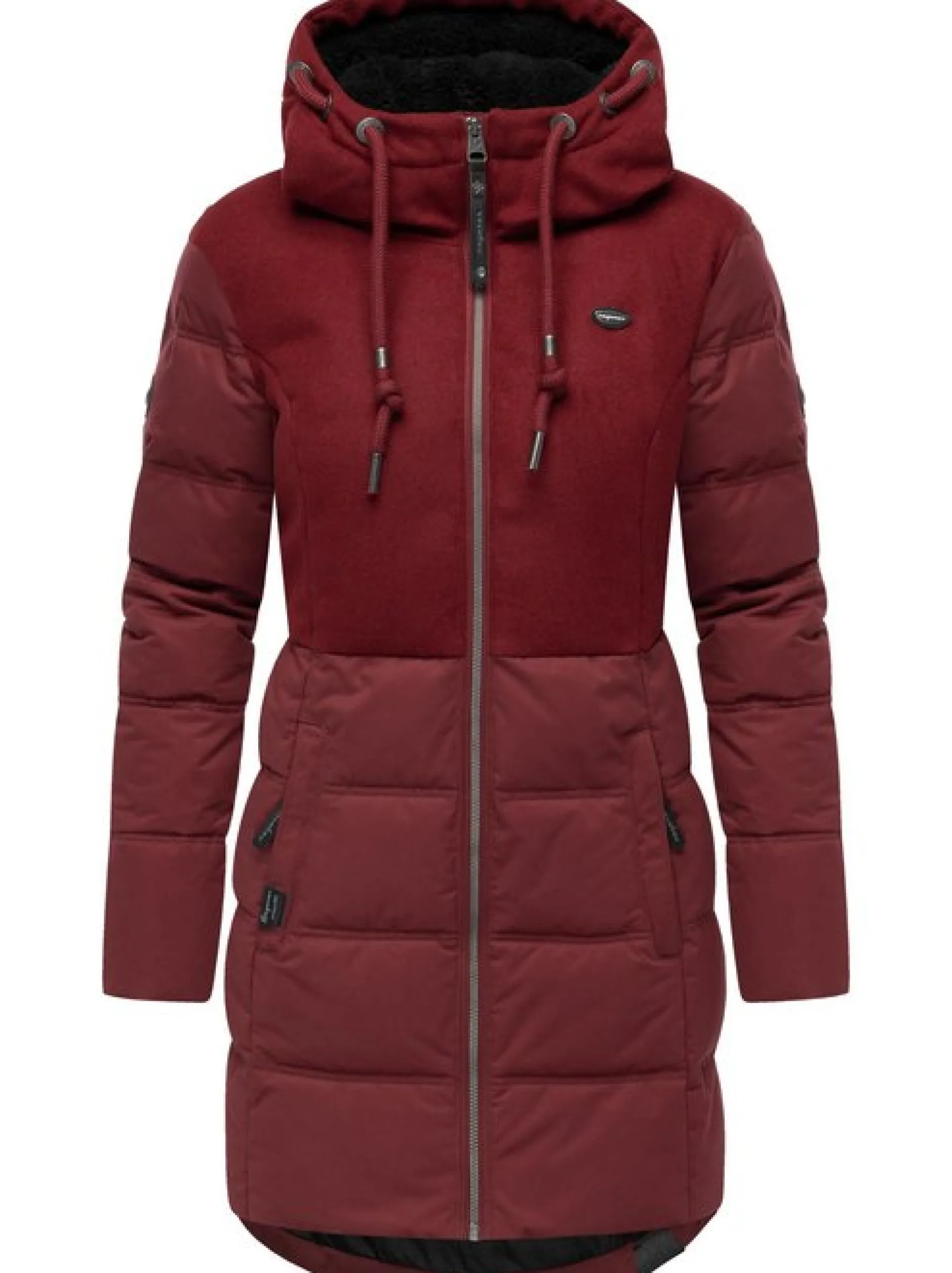 Ragwear Damen Winterjacke - Ashani Block Intl. in bordeaux