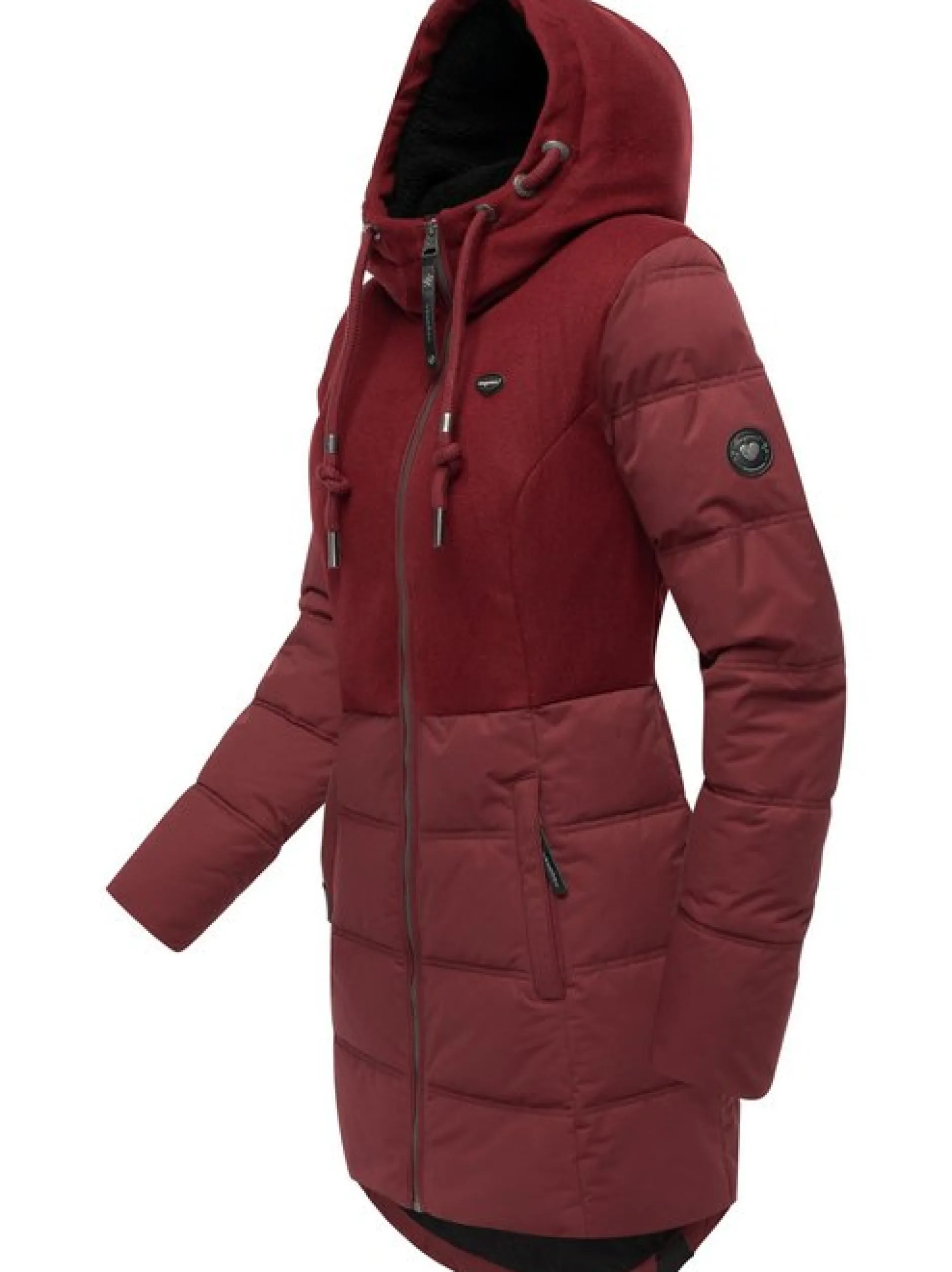 Ragwear Damen Winterjacke - Ashani Block Intl. in bordeaux