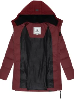 Ragwear Damen Winterjacke - Ashani Block Intl. in bordeaux