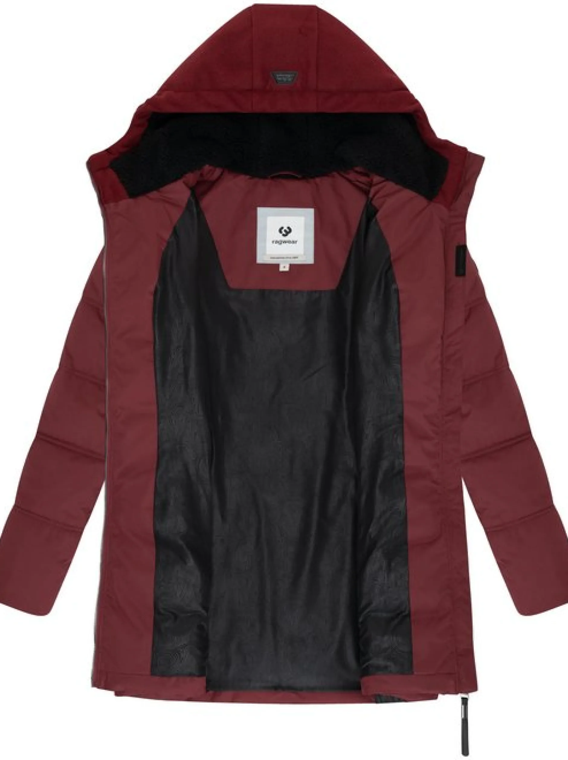 Ragwear Damen Winterjacke - Ashani Block Intl. in bordeaux