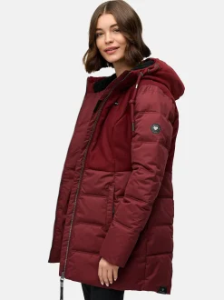 Ragwear Damen Winterjacke - Ashani Block Intl. in bordeaux
