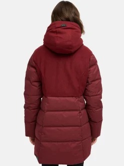 Ragwear Damen Winterjacke - Ashani Block Intl. in bordeaux