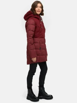 Ragwear Damen Winterjacke - Ashani Block Intl. in bordeaux