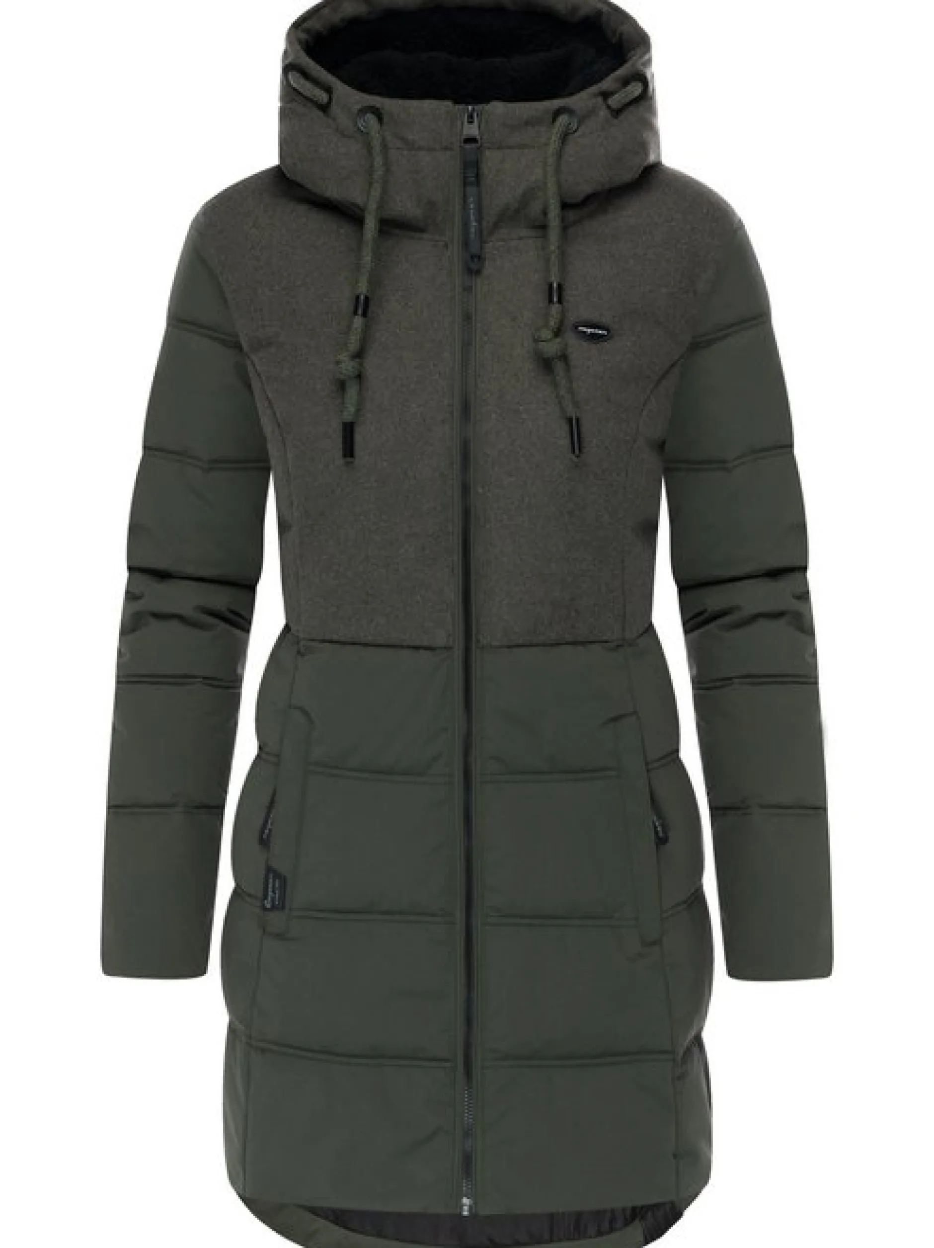 Ragwear Damen Winterjacke - Ashani Block Intl. in oliv