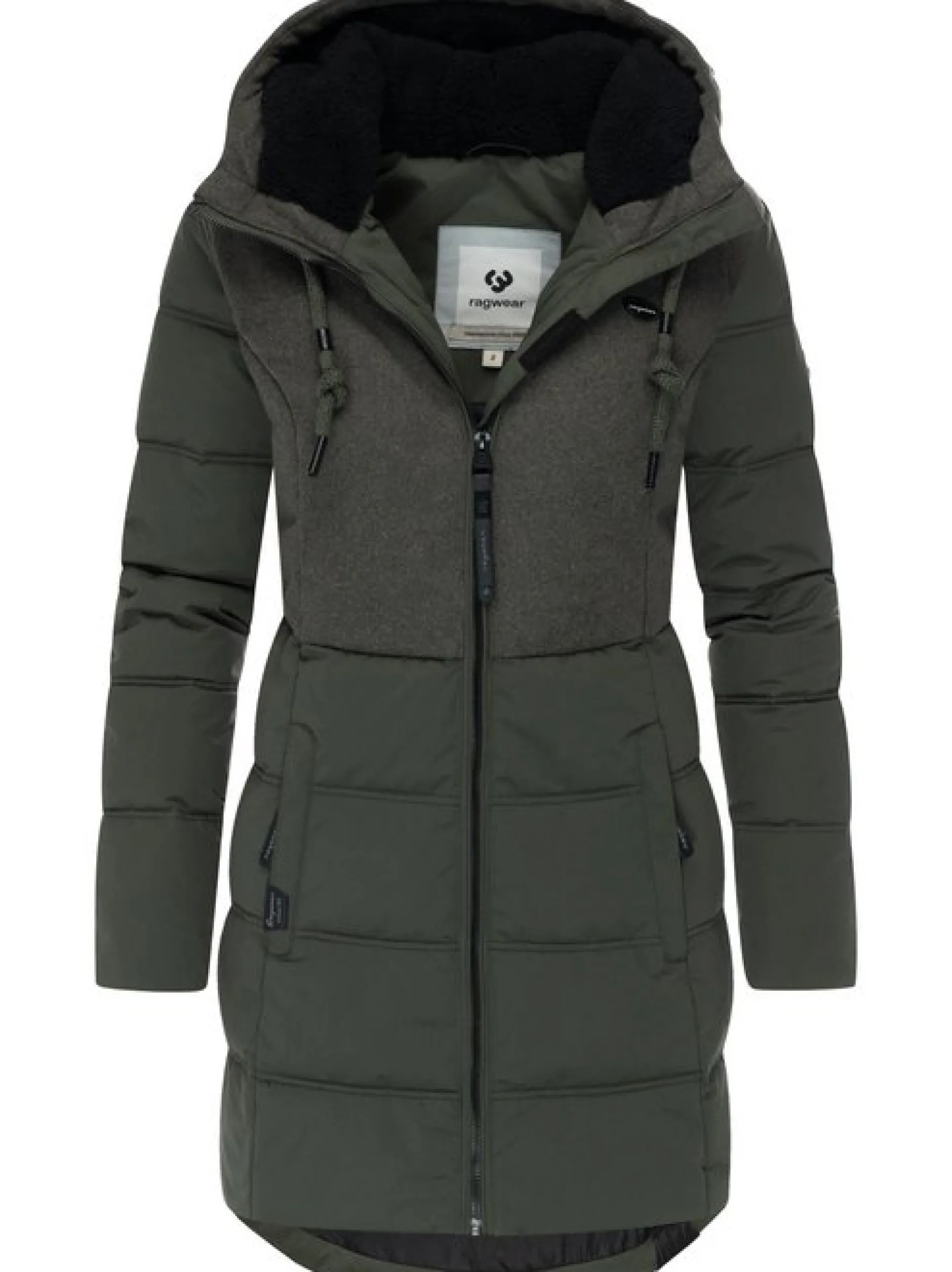 Ragwear Damen Winterjacke - Ashani Block Intl. in oliv