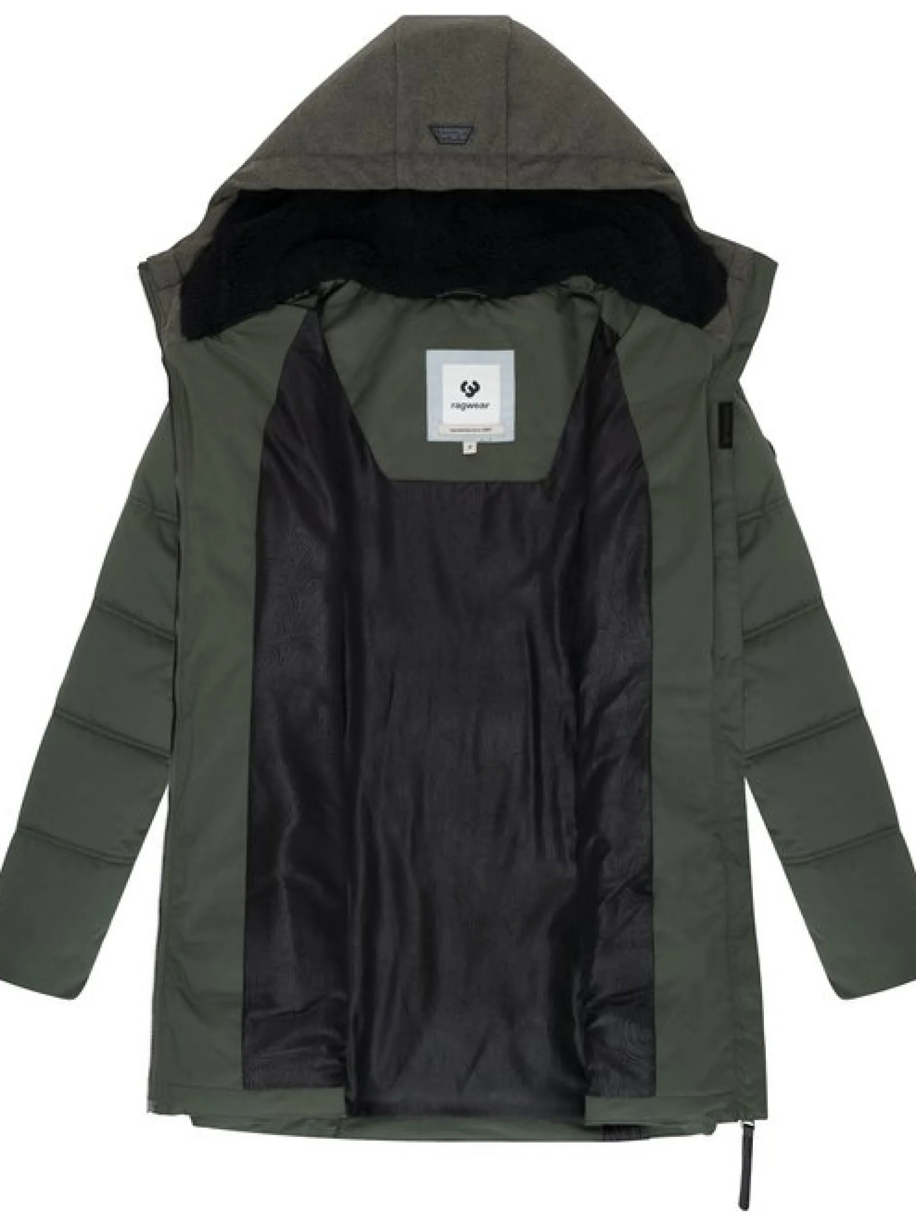 Ragwear Damen Winterjacke - Ashani Block Intl. in oliv