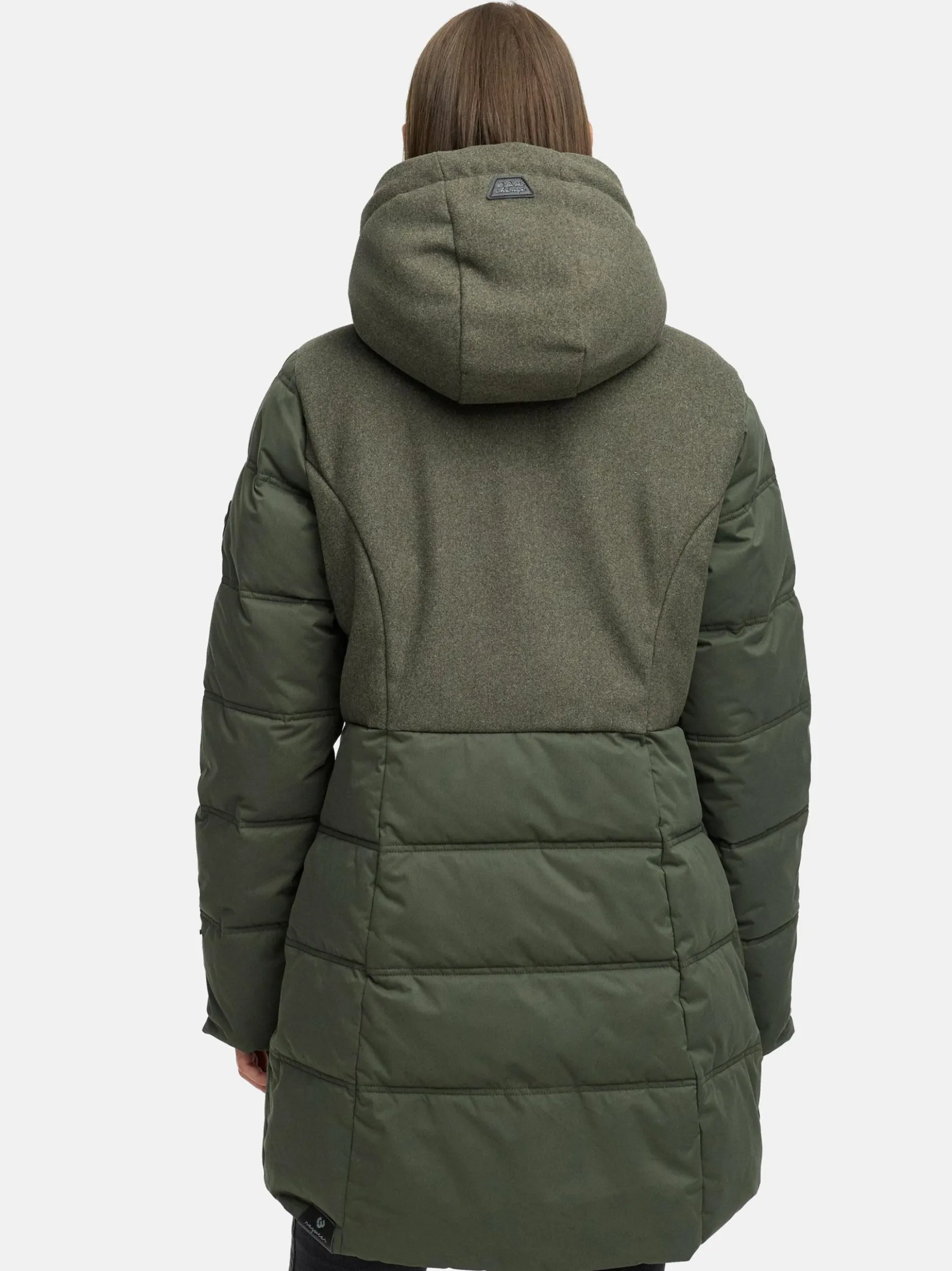 Ragwear Damen Winterjacke - Ashani Block Intl. in oliv