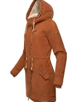 Ragwear Damen Winterjacke - Canny Corduroy in braun