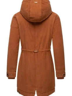 Ragwear Damen Winterjacke - Canny Corduroy in braun