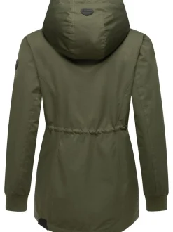 Ragwear Damen Winterjacke - Dowey Warm Rain in oliv