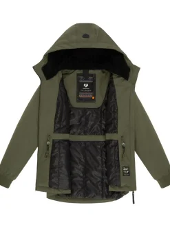 Ragwear Damen Winterjacke - Dowey Warm Rain in oliv