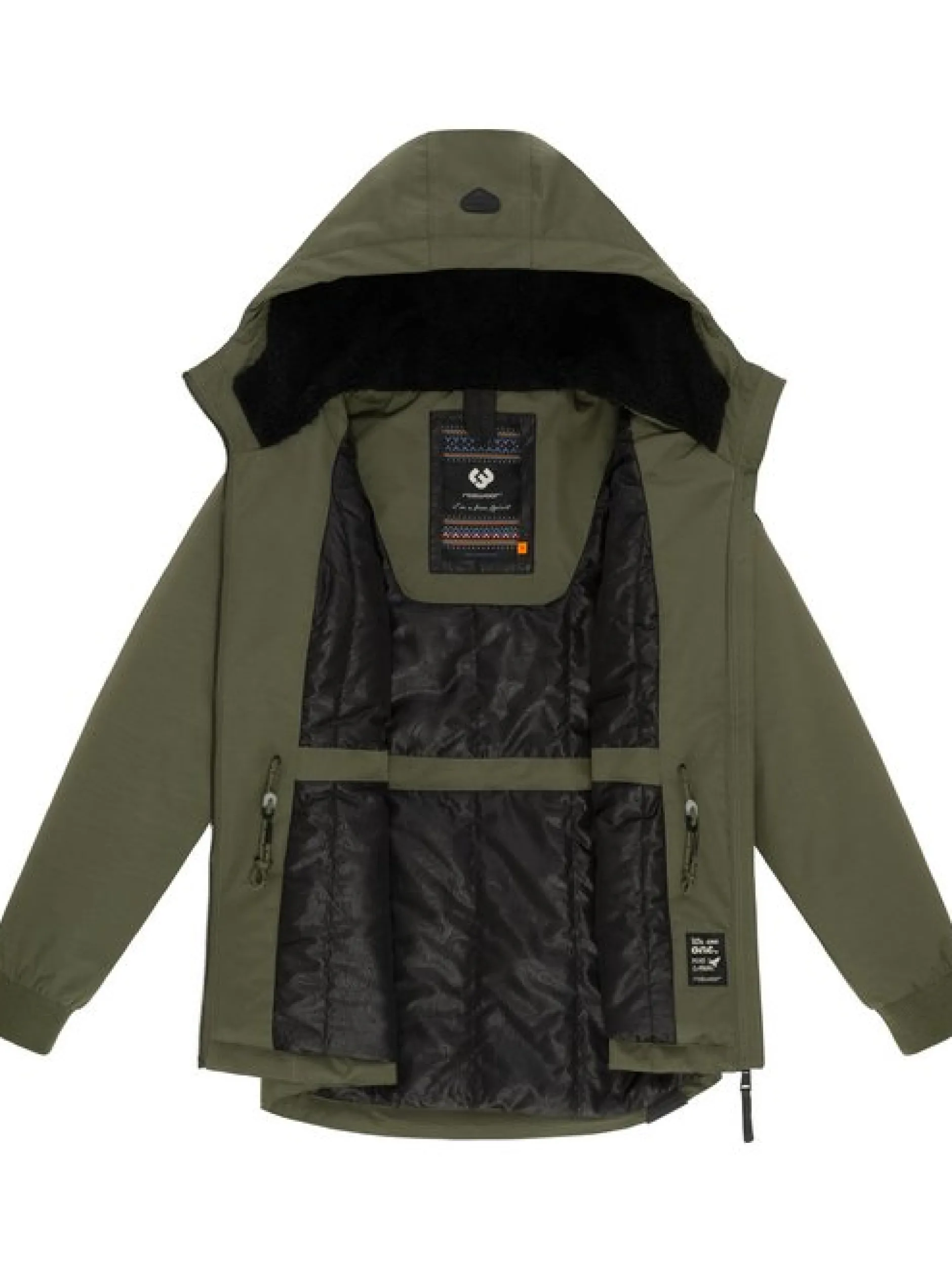 Ragwear Damen Winterjacke - Dowey Warm Rain in oliv
