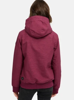 Ragwear Damen Winterjacke - Nuggie Melange in bordeaux
