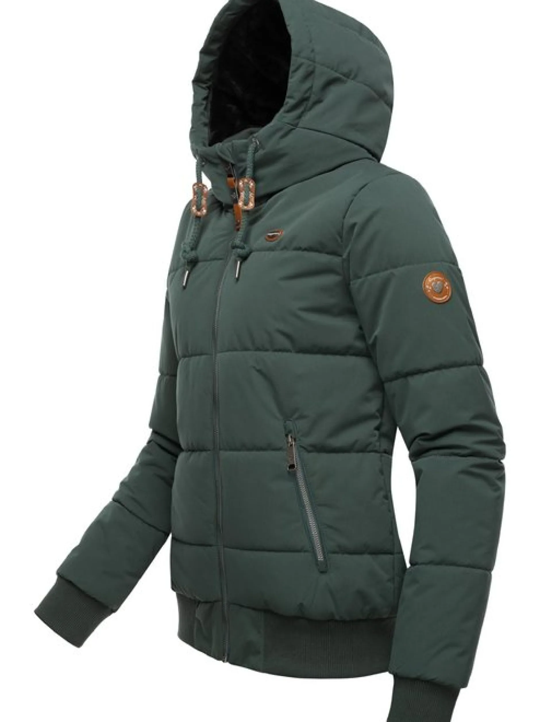 Ragwear Damen Winterjacke - Nuggys Solid in grün