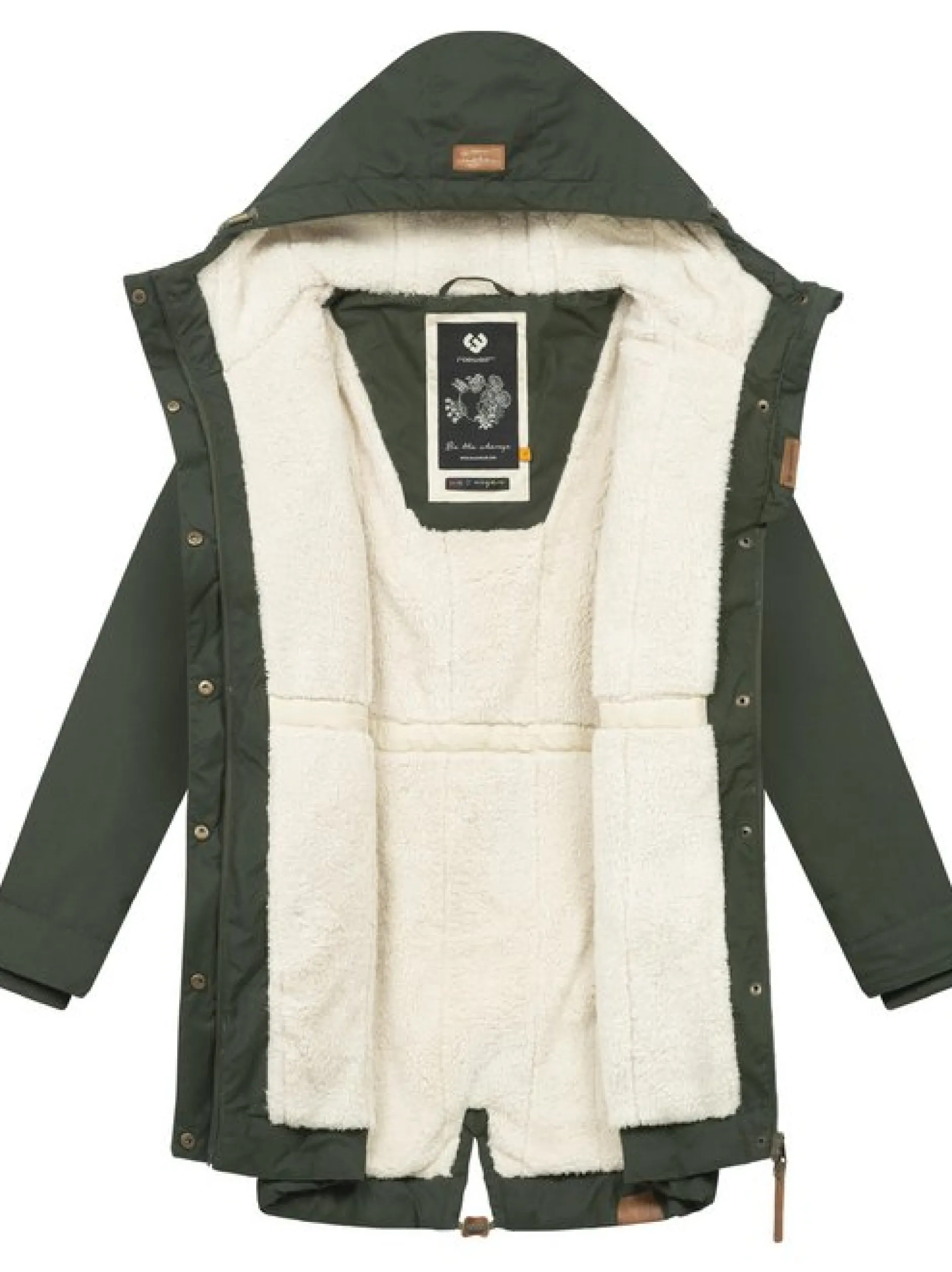 Ragwear Damen Winterjacke - YM-Canny in oliv