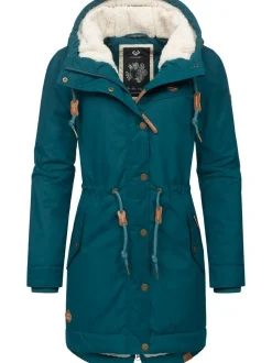 Ragwear Damen Winterjacke - YM-Canny in petrol