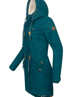 Ragwear Damen Winterjacke - YM-Canny in petrol
