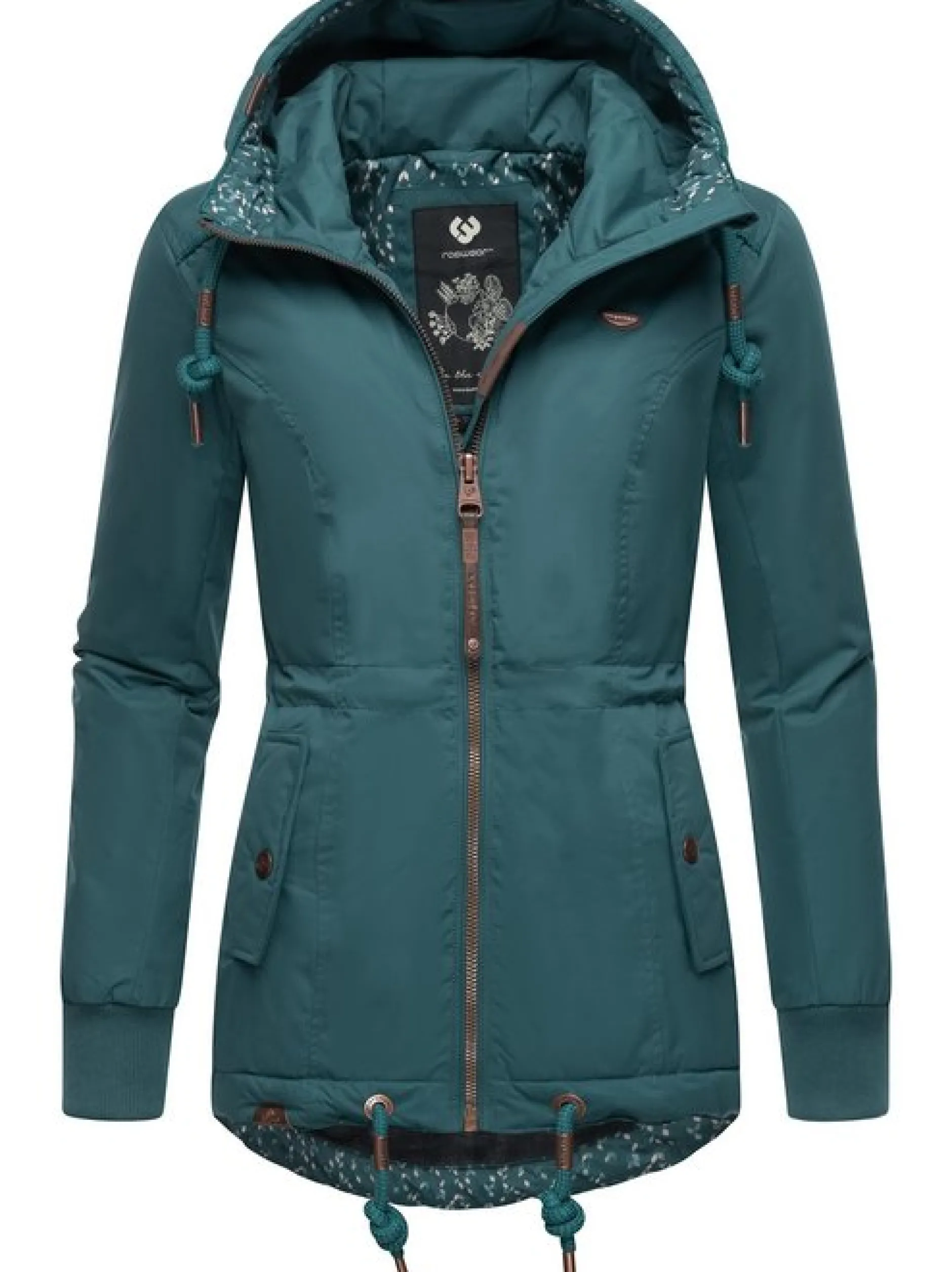 Ragwear Damen Winterjacke - YM-Danka in petrol
