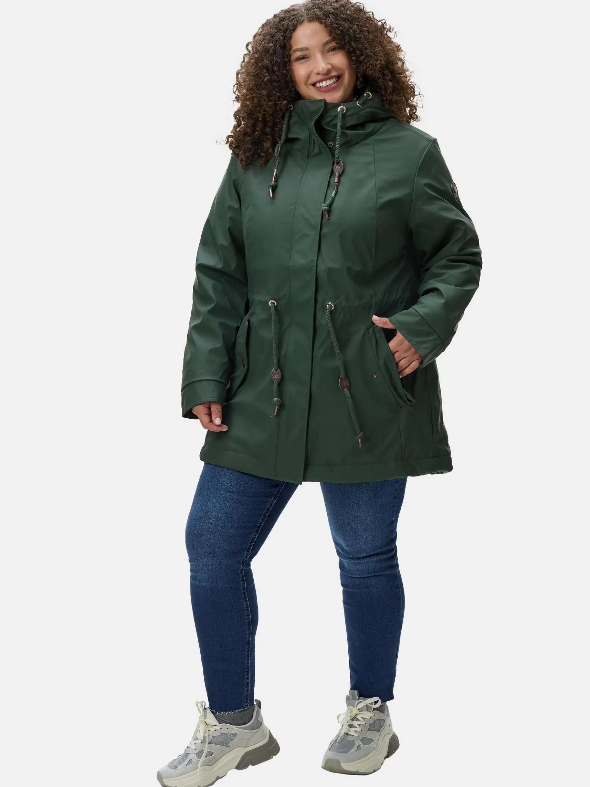 Ragwear Damen Wintermantel - Monadis Rainy II Intl. in oliv