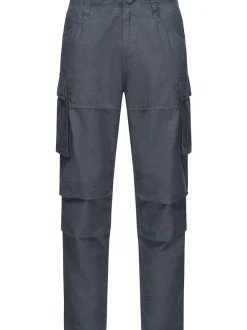 Ragwear Herren Cargohose - Merly Long Linen in blau