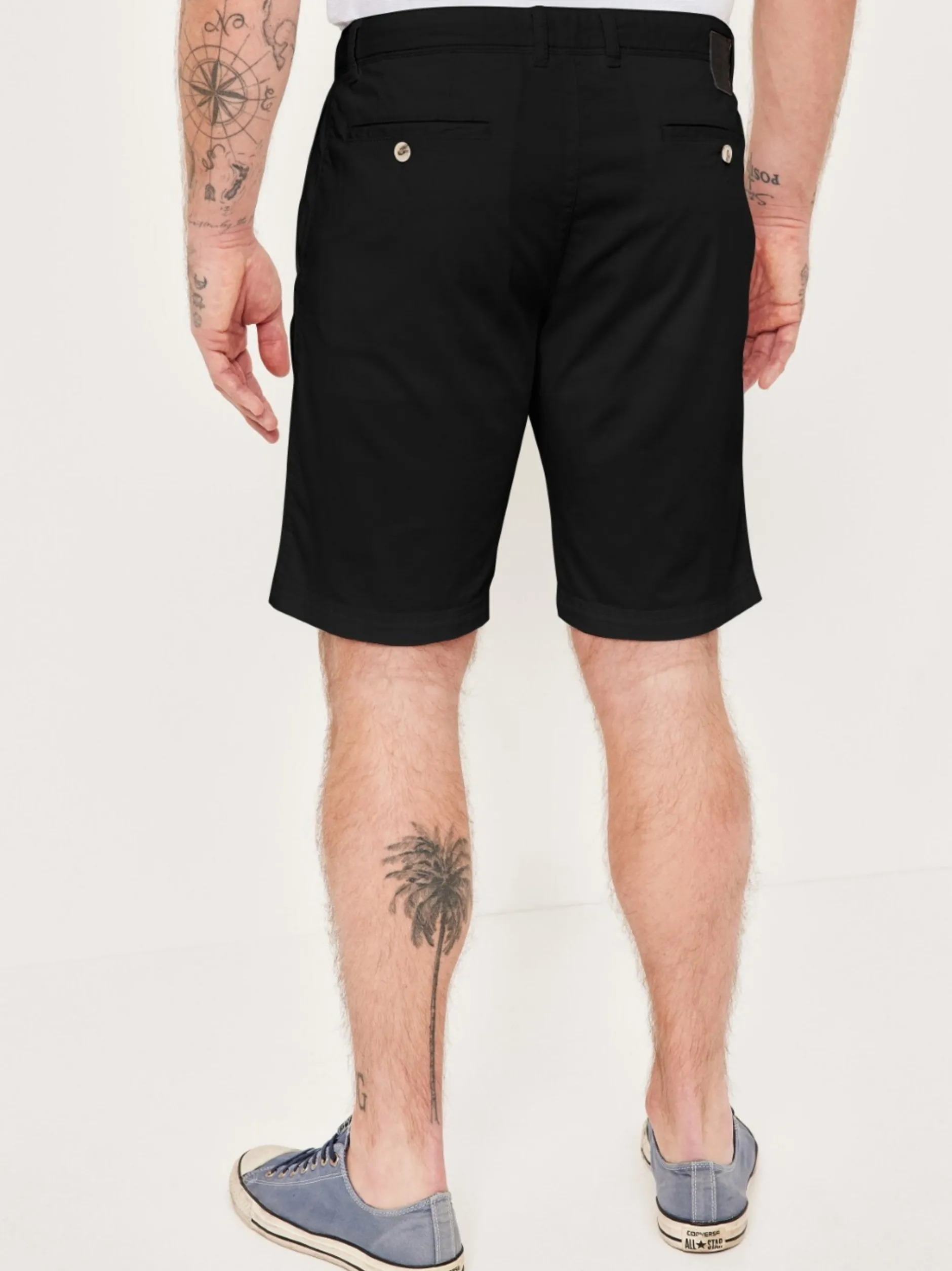 Redpoint Herren Bermuda - Surrey Slim Fit in schwarz