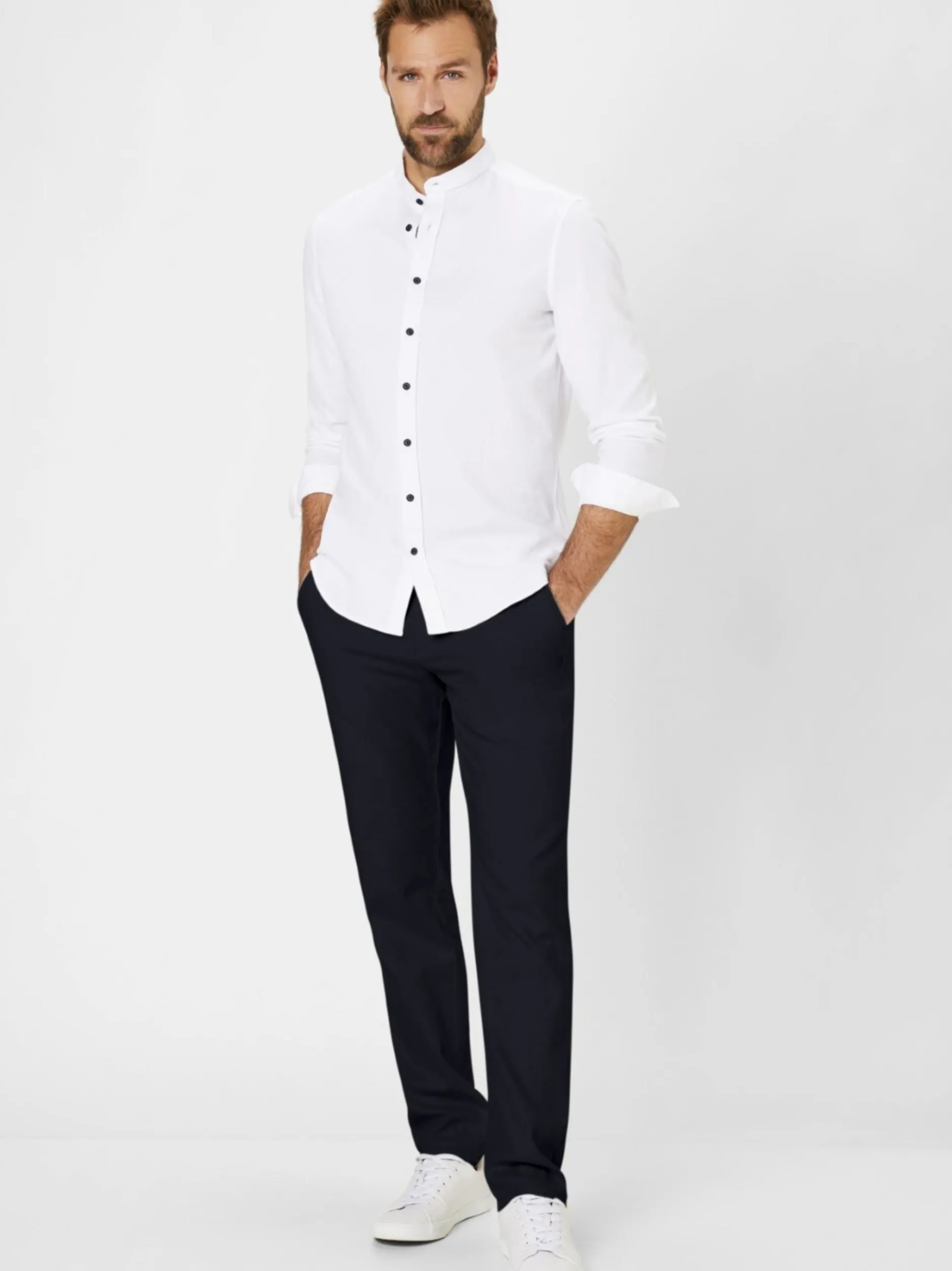 Redpoint Herren Chino - Carden Straight Fit in marine