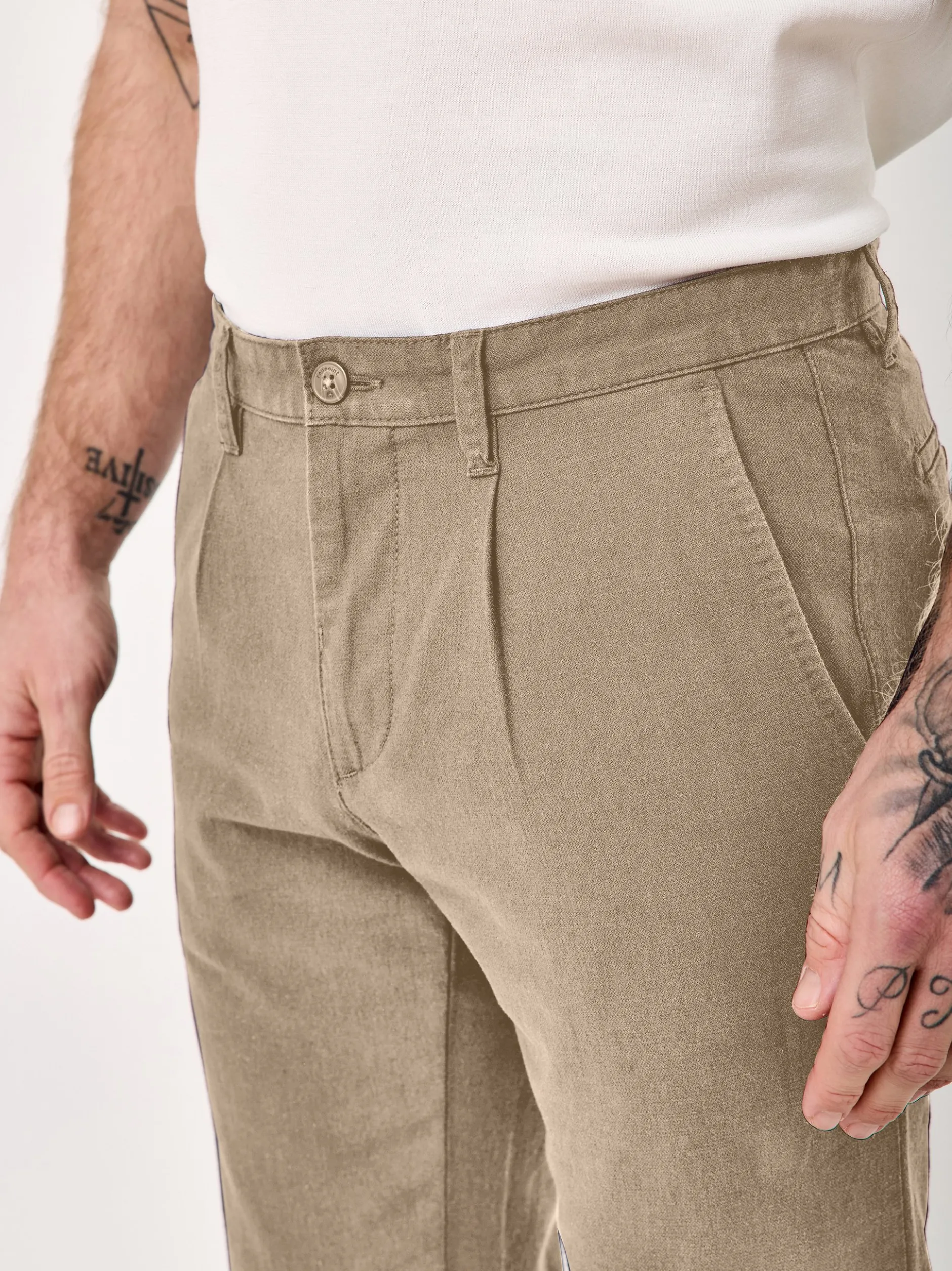 Redpoint Herren Chino - JASPER Slim Fit in khaki