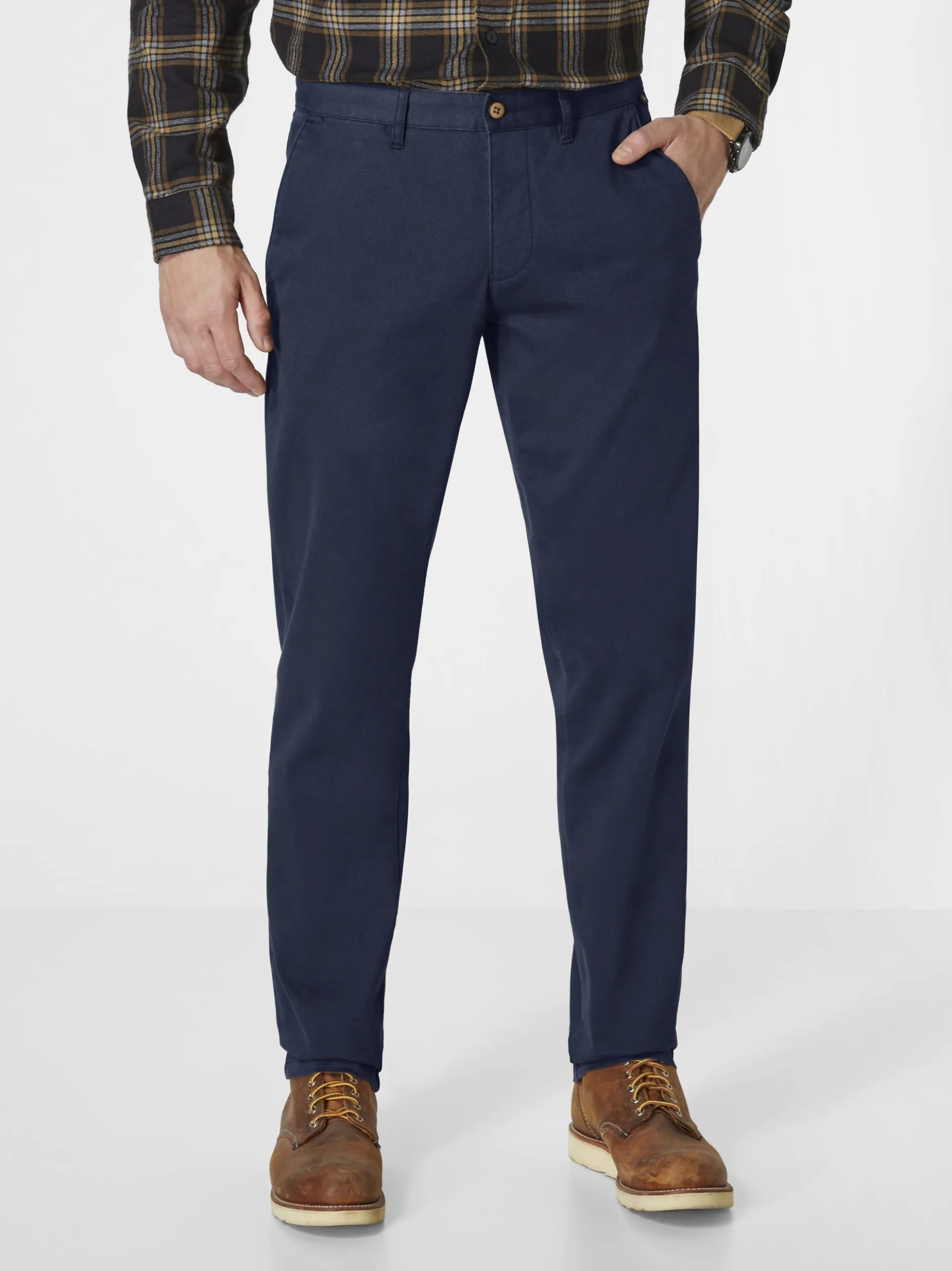 Redpoint Herren Chino - Jasper Slim Fit in marine